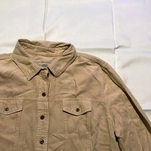 Croft & Barrow | Velvety Tan Button Down Size L